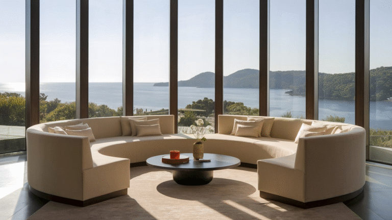 12 Curved Sofa Designs to Make Your Living Room Stand Out