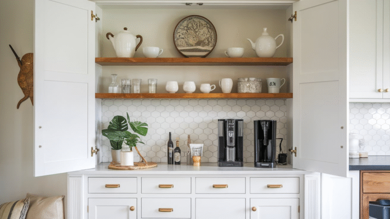 11 Coffee Bar Cabinet Ideas for Organized and Elegant Storage