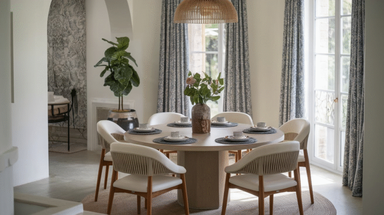 13 Round Dining Table Designs for a Cozy and Chic Dining Space