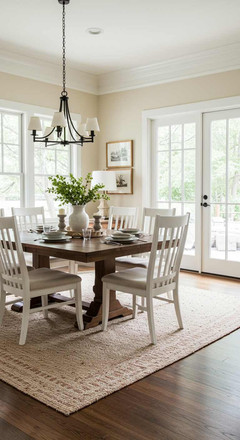 12 Dining Room Rug Ideas to Anchor Your Space Beautifully - Grey Herringbone Rug Ideas For Dining Room