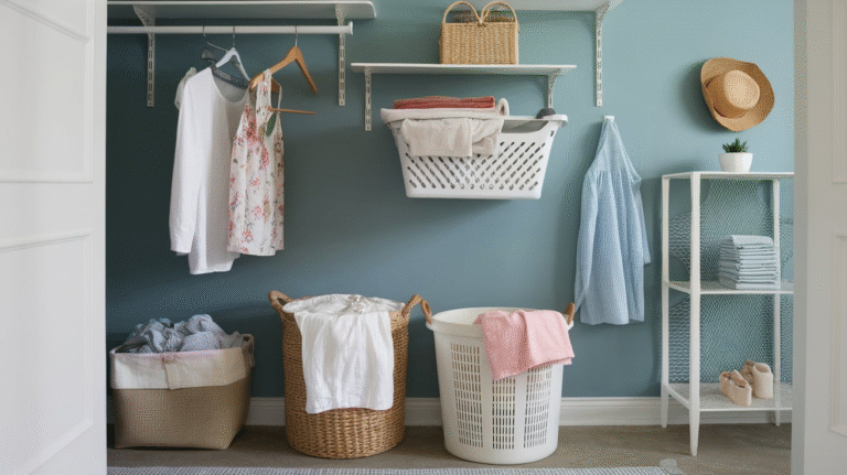 12 Laundry Basket Storage Ideas for a Tidy and Practical Setup