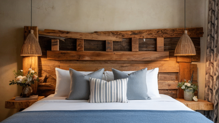 10 Wooden Headboard Ideas for a Rustic and Warm Feel