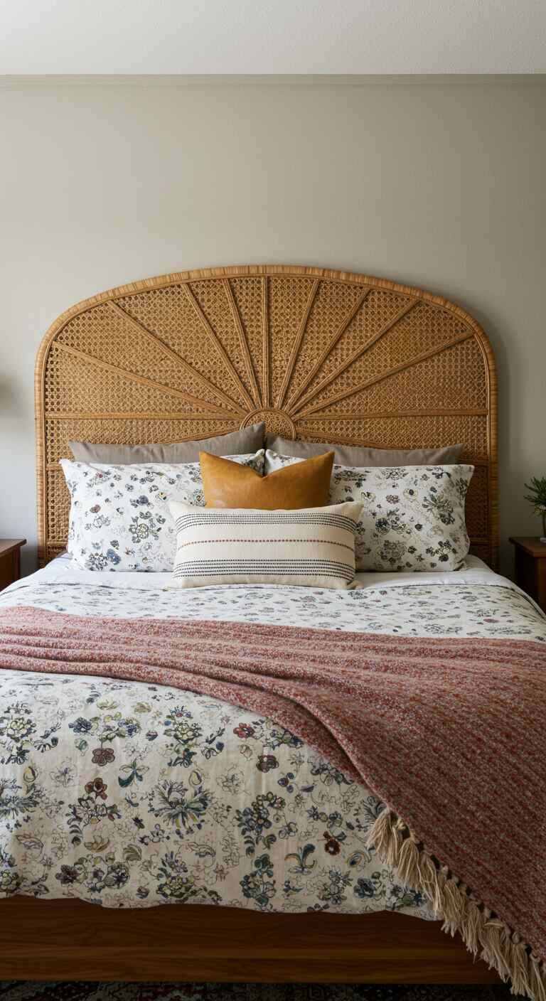 Headboard Designs Rattan 12 Rattan Headboard Designs for a Boho-Chic Bedroom