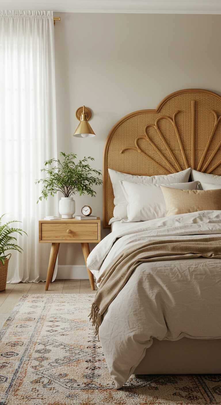 Headboard Designs Rattan 12 Rattan Headboard Designs for a Boho-Chic Bedroom