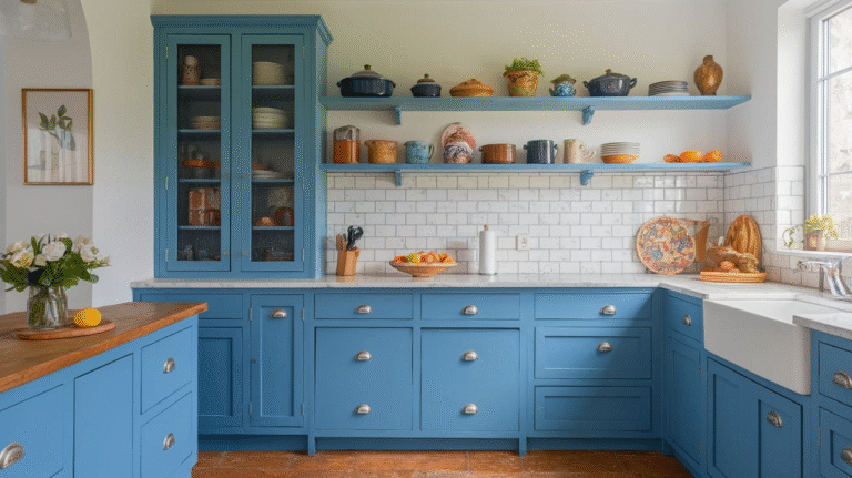 11 Blue Kitchen Cabinets That Add a Pop of Personality
