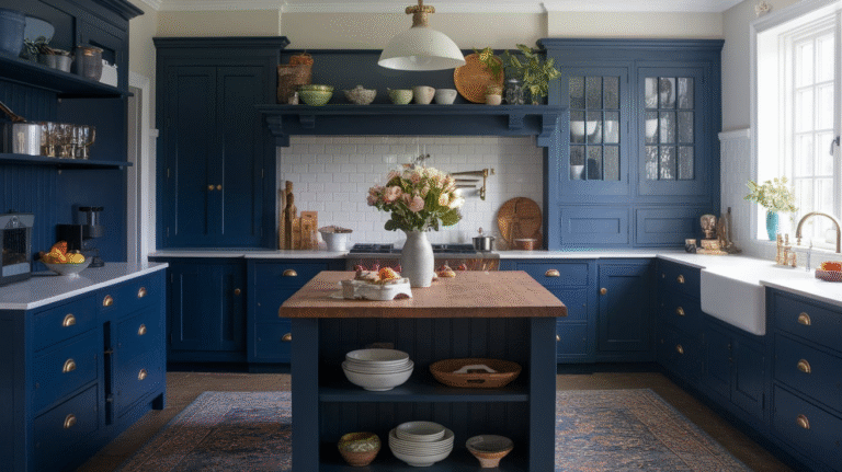 11 Navy Blue Kitchen Cabinets for a Rich and Sophisticated Look